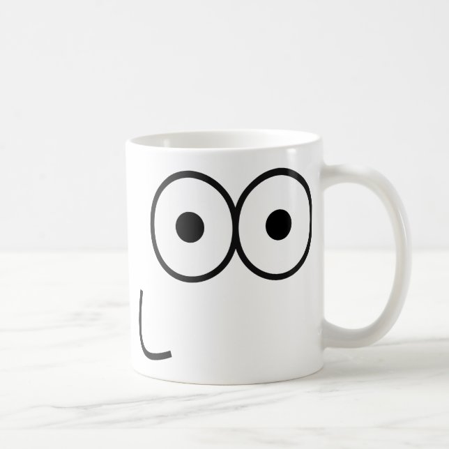 Lycklig Öga och mun - Mugg (Höger)