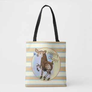 Lycklig Okapi! Tygkasse
