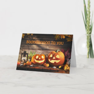 **LYCKLIG OKTOBER BIRTHDAY & BOO TILL DIG**-KORT KORT