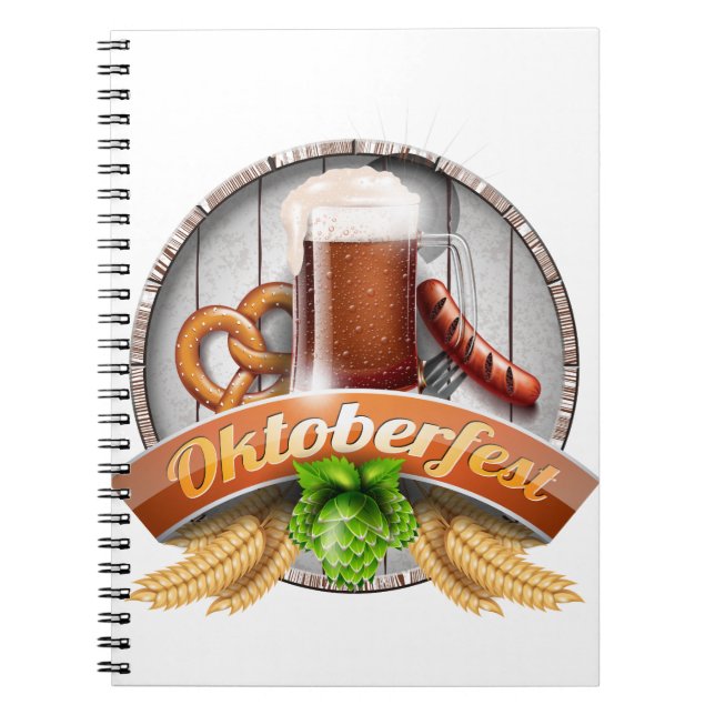 lycklig oktoberfest anteckningsbok (Framsidan)