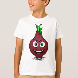 Lycklig Onion Vegan Vegetable Illustration T Shirt