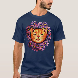 Lycklig Orange Tabby katt T Shirt