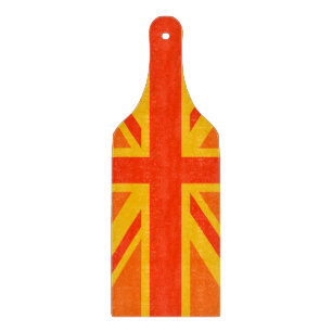 Lycklig Orange Union Jack British Flagga Swag