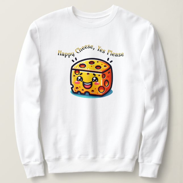 Lycklig Ost, ja, tack T Shirt (Design framsida)