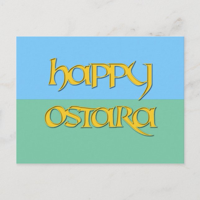 Lycklig Ostara vykort (Framsida)