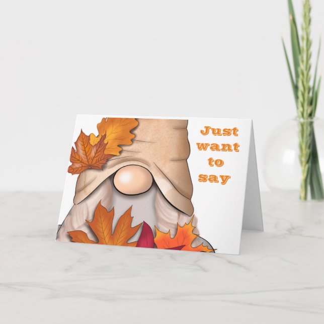 LYCKLIG **ÖSTERDAGEN** TILL DIG FRÅN GNOME! HOLID HELGKORT (Framsida)