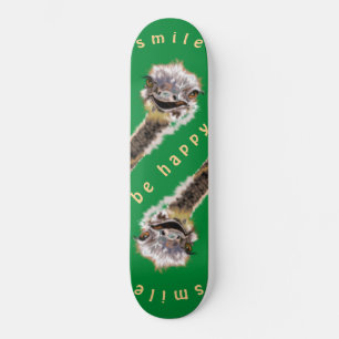 Lycklig Ostrich - sjömil Mini Skateboard Bräda 18,5 Cm