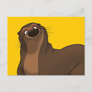 Lycklig Otter-vykort Vykort