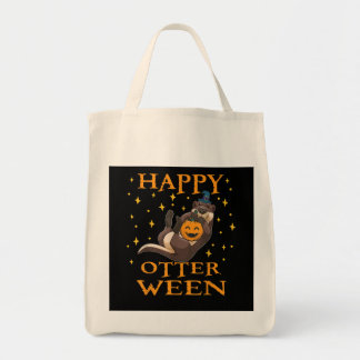 Lycklig Otterween Cute Sea Otter Halloween Costume Tygkasse