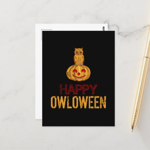Lycklig Owloween, Halloween Vykort
