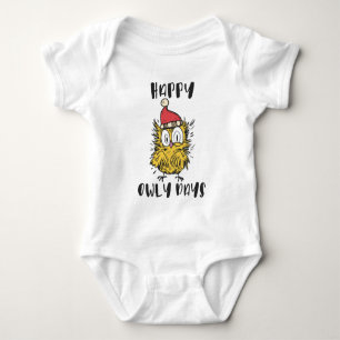 Lycklig Owly Days Funny Santa Uggla T Shirt