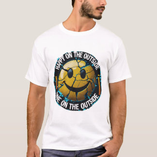 Lycklig på utsidan av Emoji T-Shirt - Roligtens ut