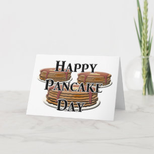 Lycklig Pancake Day Kort