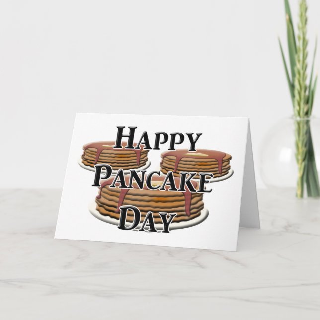 Lycklig Pancake Day Kort (Framsida)