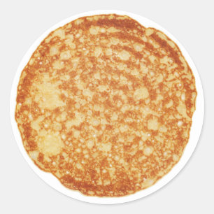 Lycklig Pancake Day! Runt Klistermärke
