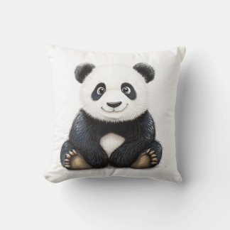 Lycklig Panda Cushion Kudde