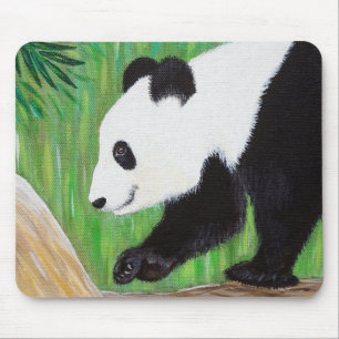 Lycklig Panda Painting Mouse Pad Musmatta