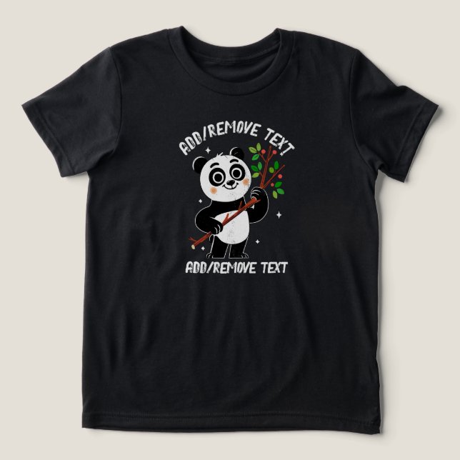 LYCKLIG PANDA Tri-Blend SHIRT T (Design Framsida)