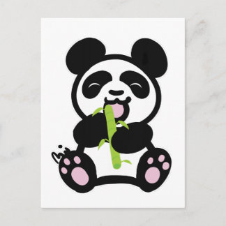 Lycklig Panda Vykort