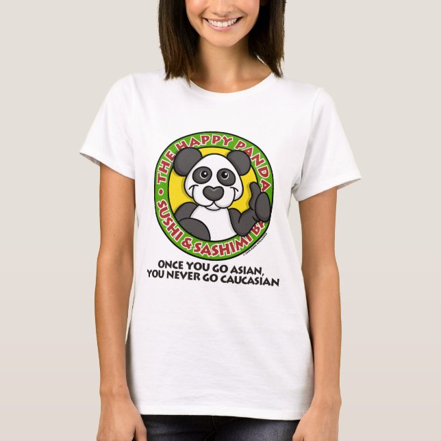 Lycklig Pandaskjorta 3 T-shirt (Framsida)