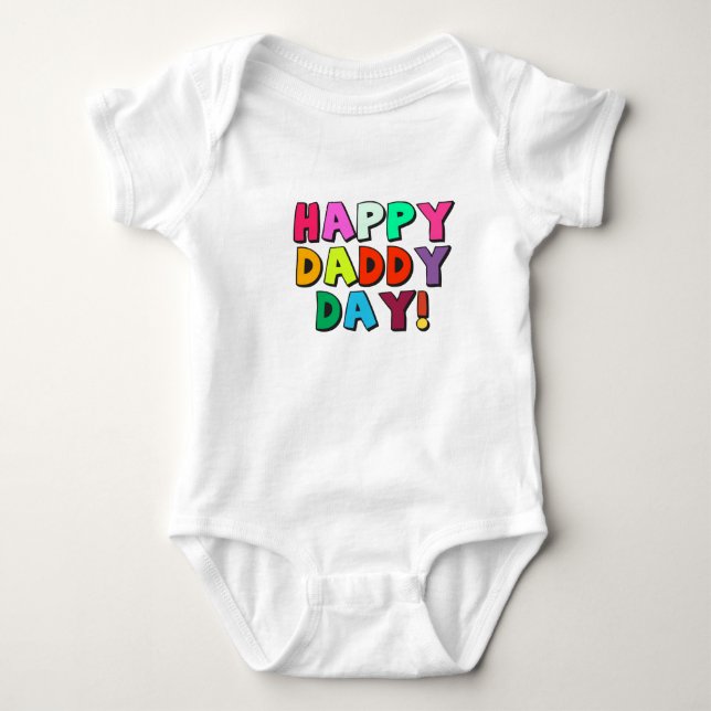 Lycklig pappa Day T Shirt (Framsida)