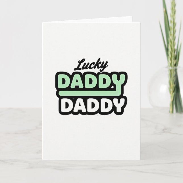 Lycklig Pappa Pappa-kort Kort (Framsida)