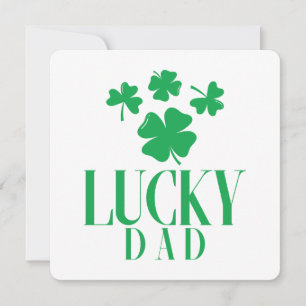 Lycklig Pappa – Shamrock Fars Dag-kort Julkort