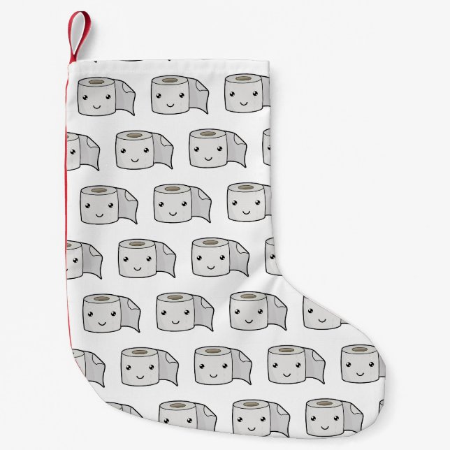 Lycklig Papper Liten Julstrumpa (Framsidan)