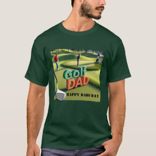 Lycklig Pappor-dagen "Golf Pappa"-Anpassningsbarna T Shirt