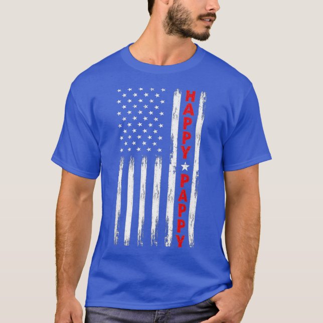Lycklig Pappy-skjorta, gåva Farfar-skjorta T Shirt (Framsida)