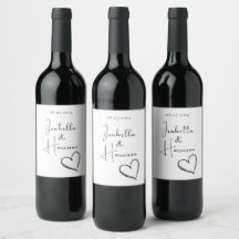 Lycklig par Heart illustration Black and White