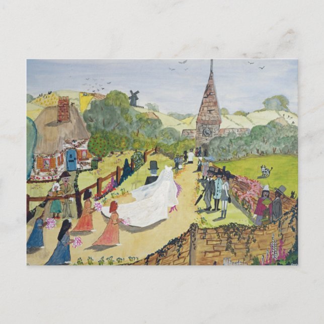 Lycklig par vykort (Framsida)