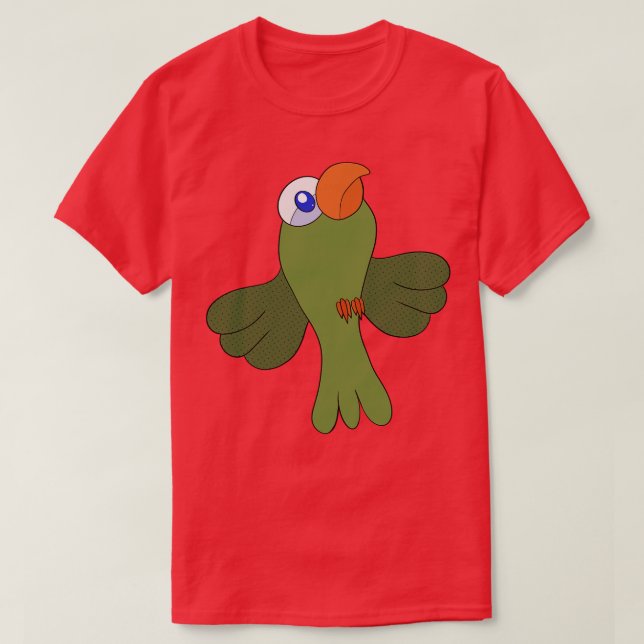 Lycklig Parrot T Shirt (Design framsida)