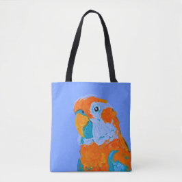 Lycklig Parrot Tote Bag Tygkasse