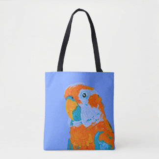 Lycklig Parrot Tote Bag Tygkasse