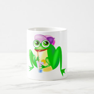 Lycklig Party Frog Mugg - Roligt - Färgning