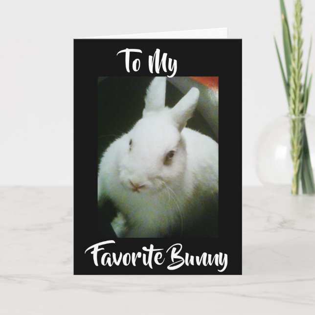 LYCKLIG **PÅSK** TILL MIN "BUNNY" HELGKORT (Framsida)