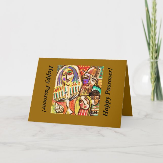 Lycklig påskhögtid: Judisk festival av ljus Kort (Framsida)