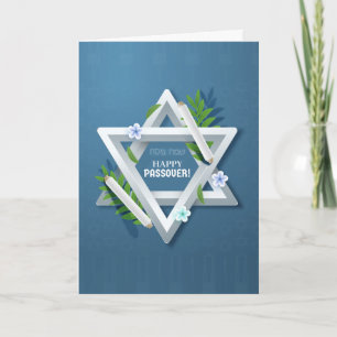 Lycklig Pasover Star av David Greeting Card Kort