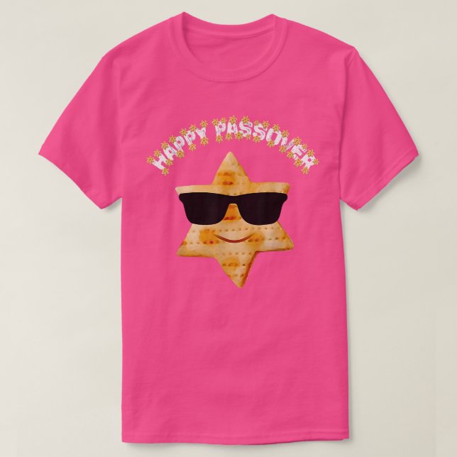 Lycklig Passover 2022 Funny Matzah Ansikte Pesach  T Shirt (Design framsida)