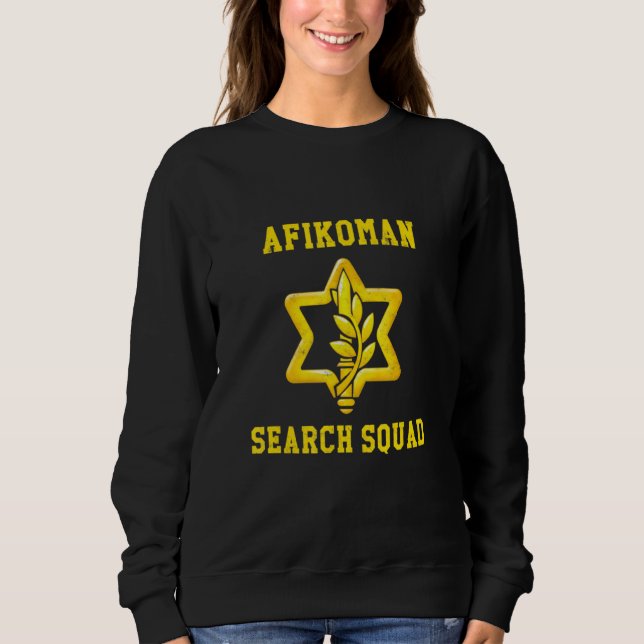 Lycklig Passover Afikoman Search Squad Israel Idf  T Shirt (Framsida)