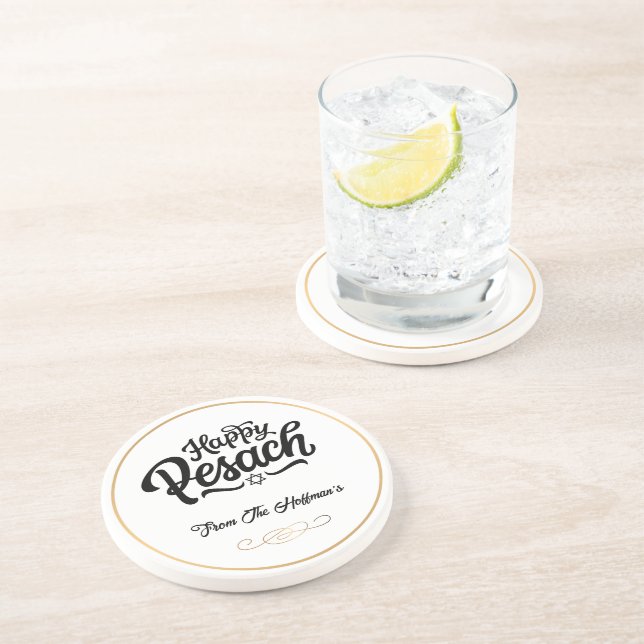 Lycklig Passover | Enkel traditionell svartvitt Underlägg (Sidan)