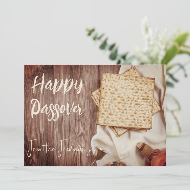 Lycklig Passover | Inbjudan till Seder Pesach (Stående Fram)