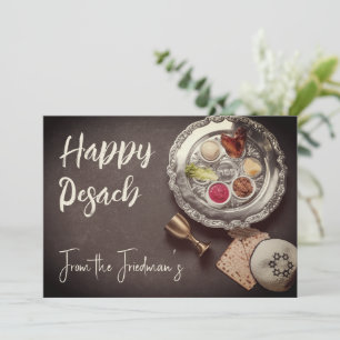 Lycklig Passover Inbjudan till Seder Pesach