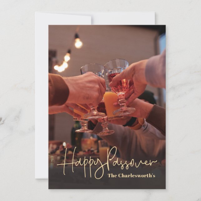 Lycklig Passover Julkort (Framsida)