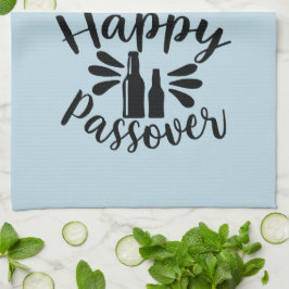 Lycklig Passover Kökshandduk