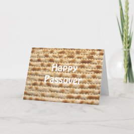 Lycklig Passover Matzah-hälsningskort Kort