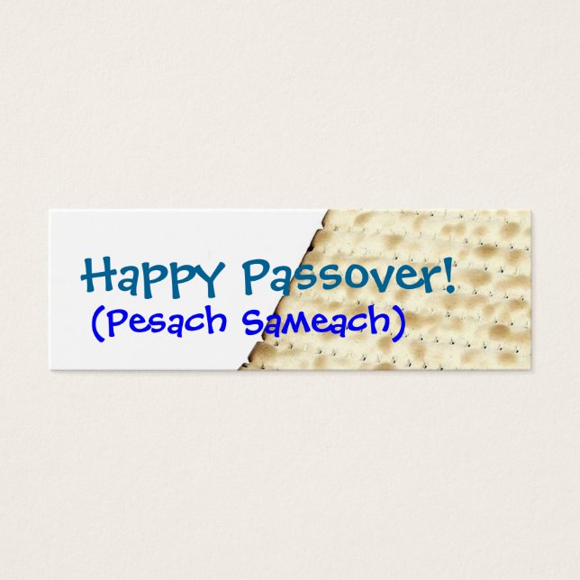 Lycklig Passover Matzoh Gift Märkre Litet Visitkort (Framsidan)