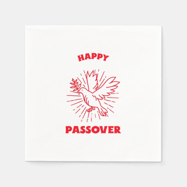 Lycklig passover pappersservett (Framsidan)