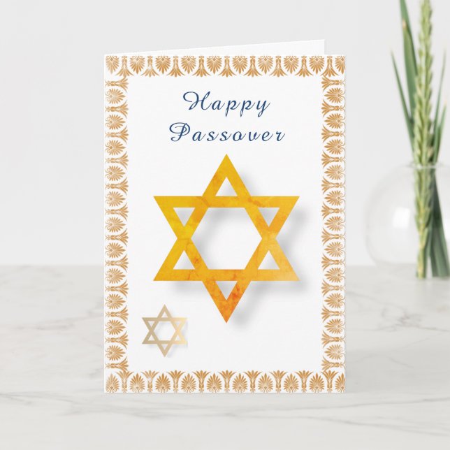 Lycklig Passover Star av David Helgdag Card Helgkort (Framsida)